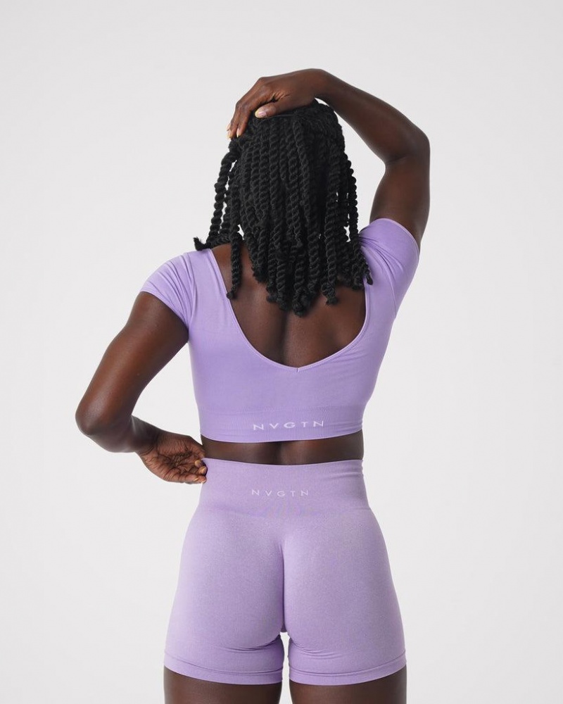 Köpa NVGTN Sport Bh Online - Serene Seamless Dam Lila